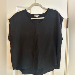 Vintage Silk Black Shell Top